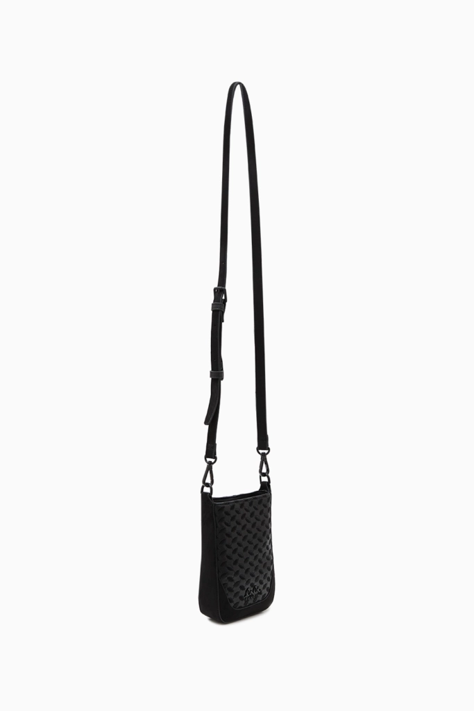 Lala Berlin Flat Crossbody Milwa Grainy Vegan Leather Black