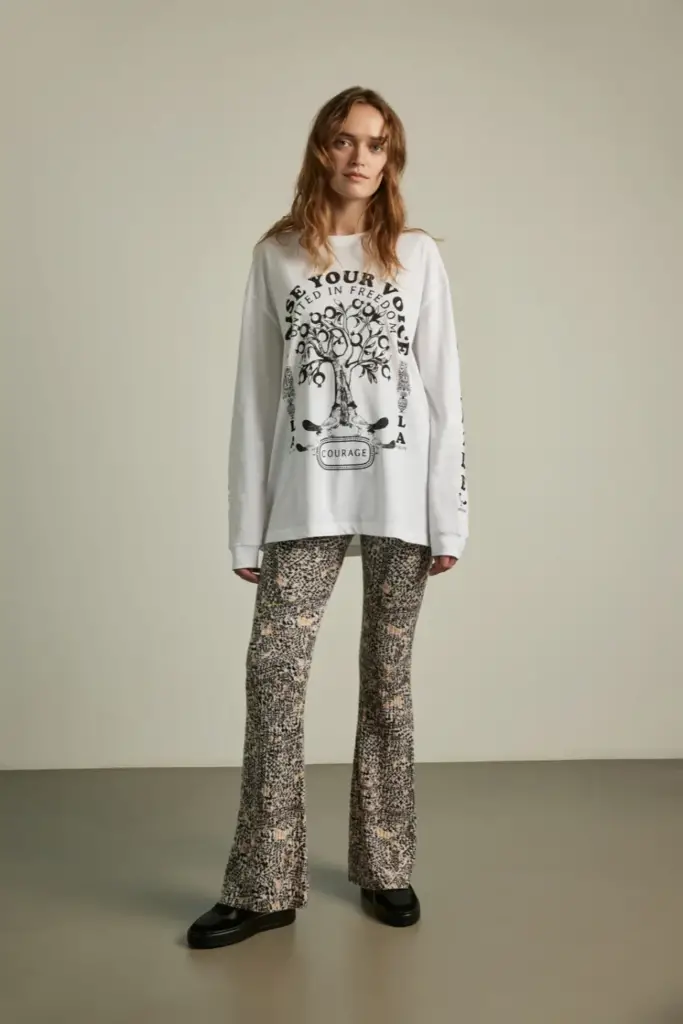 Lala Berlin Igor Longsleeves cotton raise your voice white