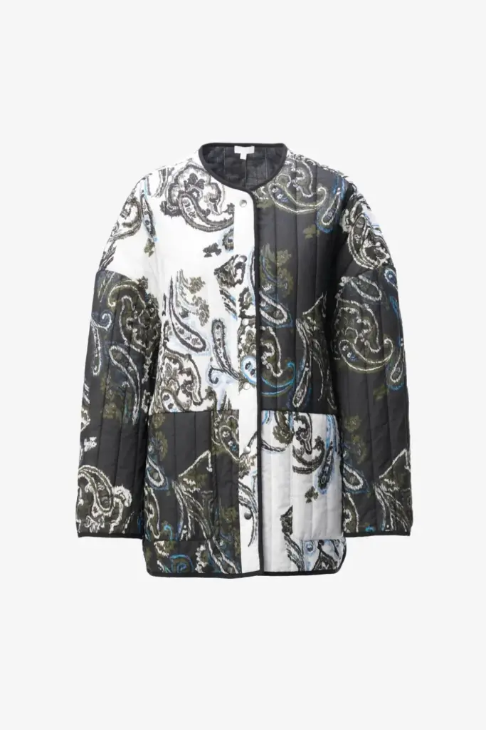 Lala Berlin Jacket Jabari Cotton Paisley Park Black/white