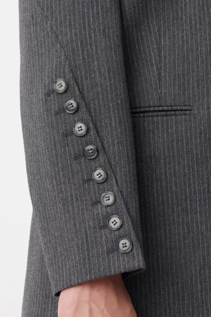 Lala Berlin Jacket Jula Polyester Mix Anthracite Stripe