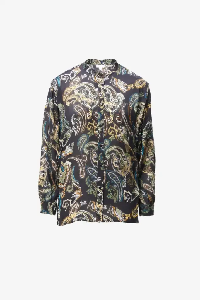 Lala Berlin Blouse Baker Viscose Mix Paisley Park