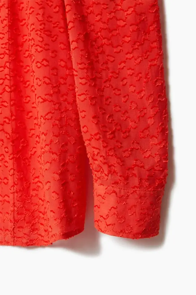 Lala Berlin Blouse Baran Viscose Hot Orange