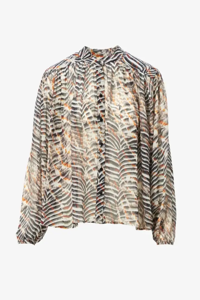 Lala Berlin Blouse Baylin Viscose Zebra Shibori