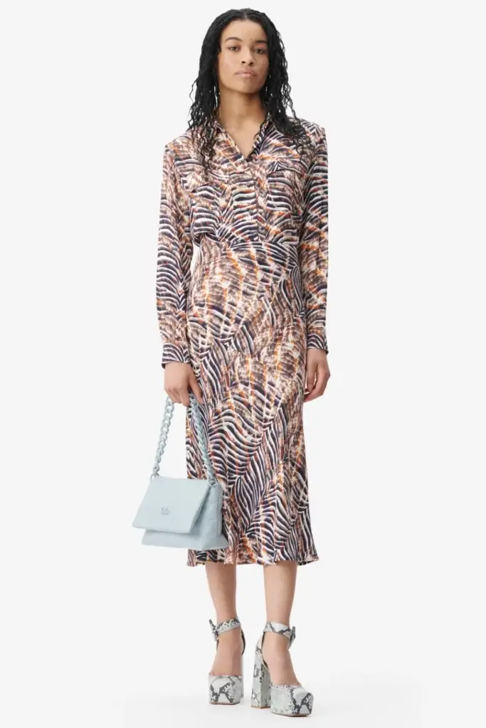 Lala Berlin Blouse Bemar Viscose Zebra Shibori