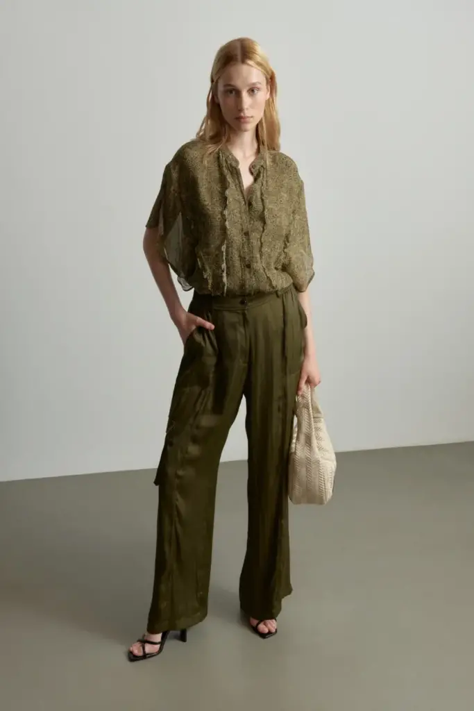 Lala Berlin Blouse Benaja Viscose Maze Garden