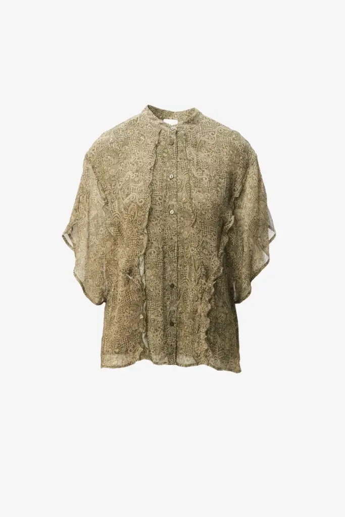 Lala Berlin Blouse Benaja Viscose Maze Garden