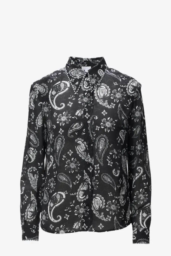 Lala Berlin Blouse Blix Viscose Mix Paisley Stars