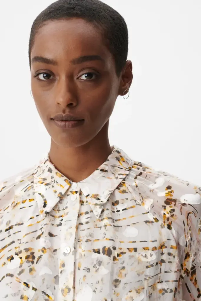 Lala Berlin Blouse Brynn Viscose Mix Stripy Leo