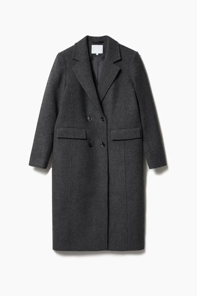 Lala Berlin Coat Cosima Wool Mix Dark Grey