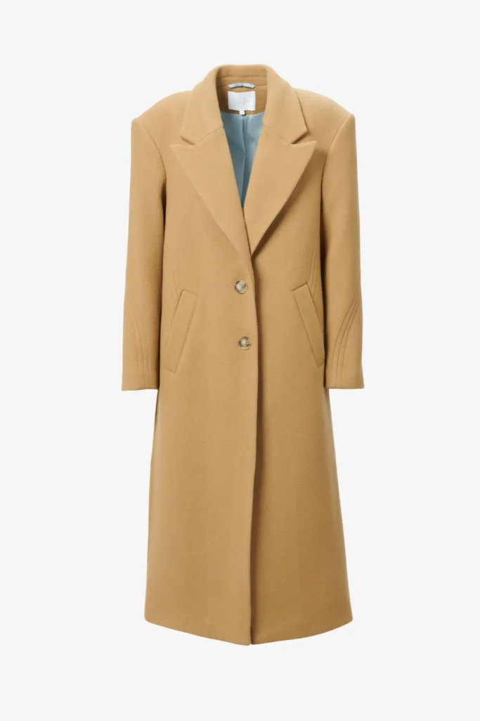 Lala Berlin Coat Orely Wool Mix Toffee