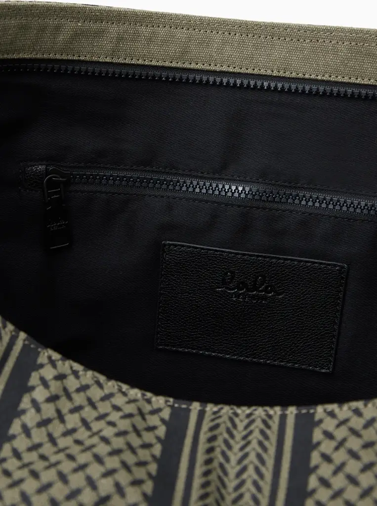 Lala Berlin Crossbody Milora Canvas Olive/black