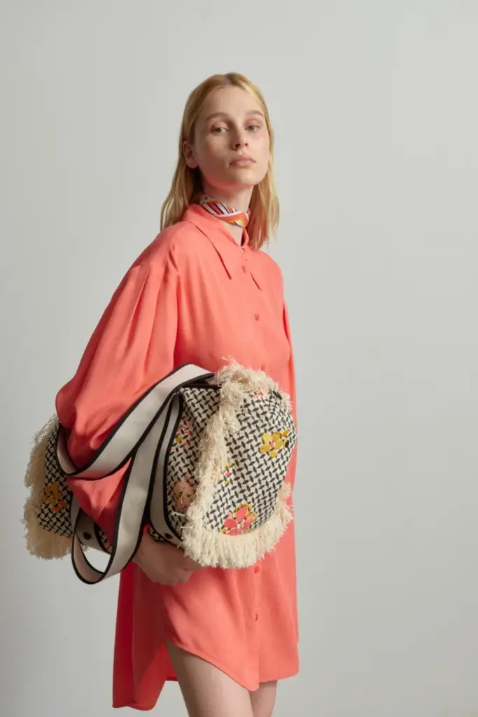 Lala Berlin Dress Dakil Viscose Underwater Melon