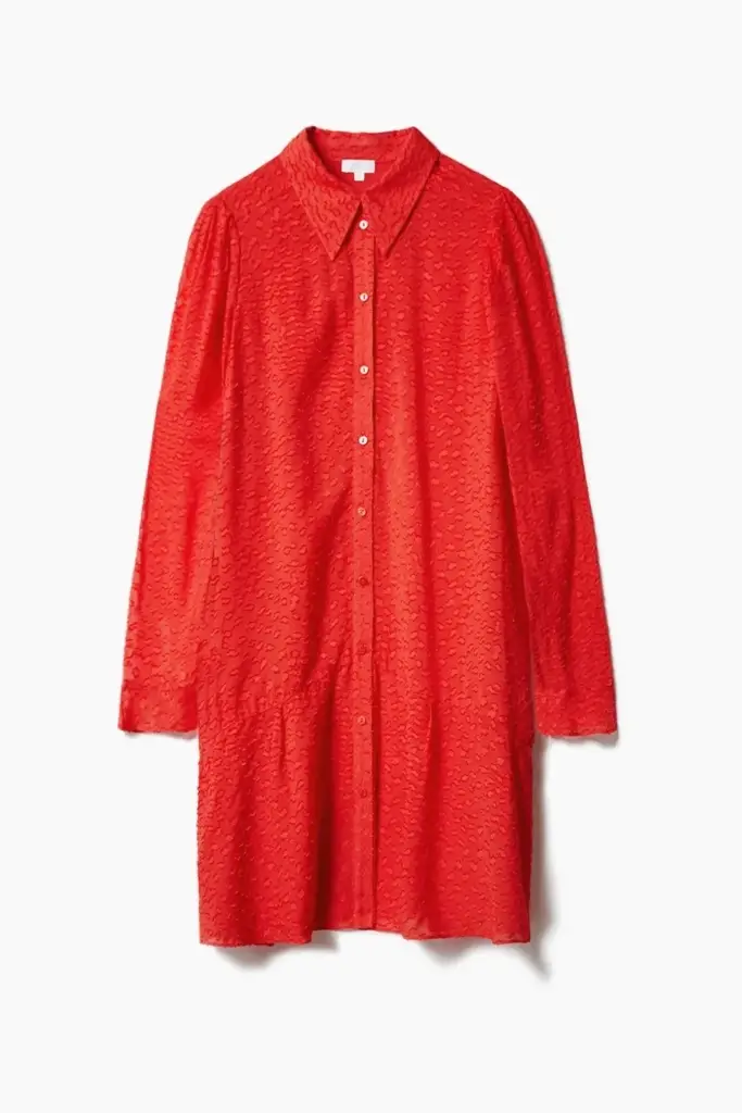 Lala Berlin Dress Davis Viscose Hot Orange