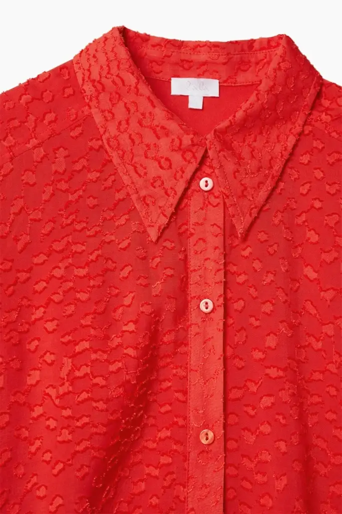 Lala Berlin Dress Davis Viscose Hot Orange