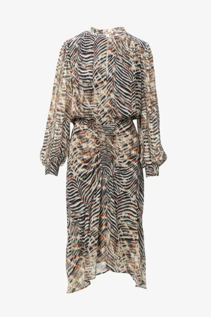 Lala Berlin Dress Delio Viscose Zebra Shibori