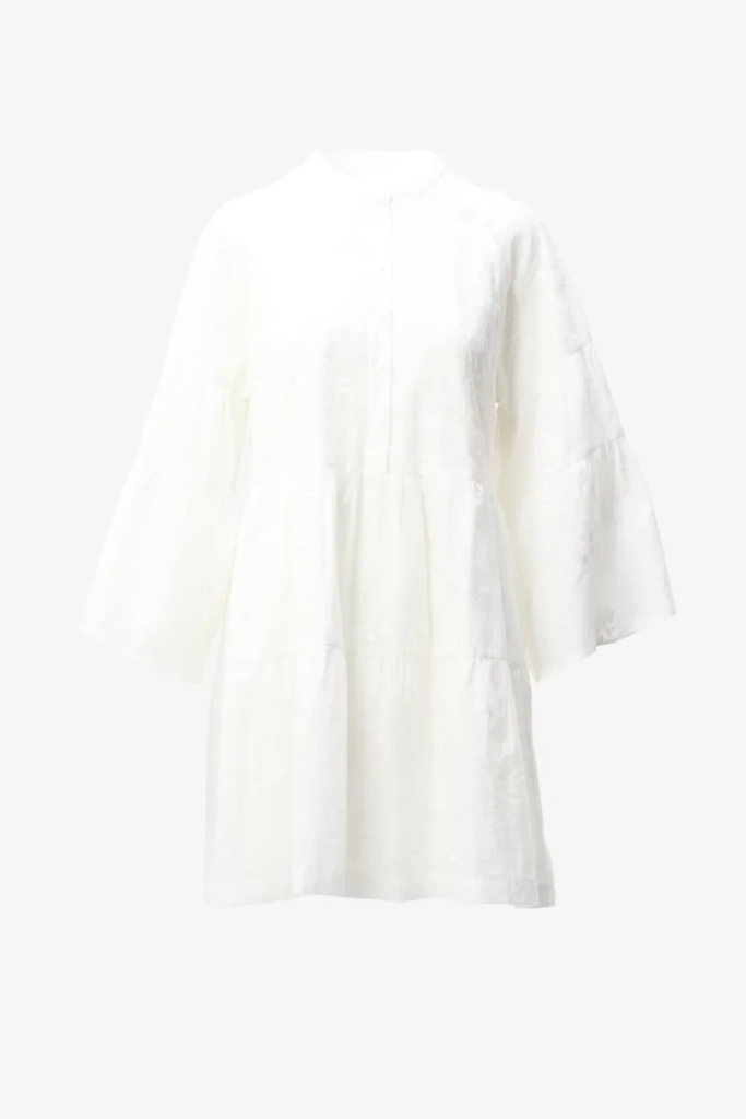 Lala Berlin Dress Delmar Cotton Embroidery White