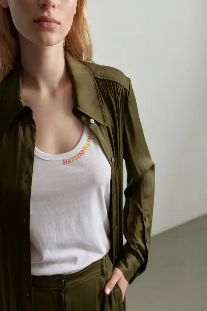 Lala Berlin Dress Derya Polyester Olive