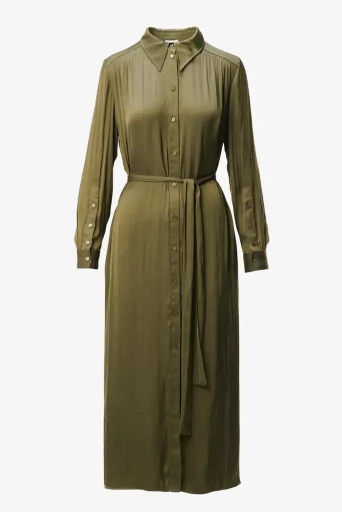 Lala Berlin Dress Derya Polyester Olive