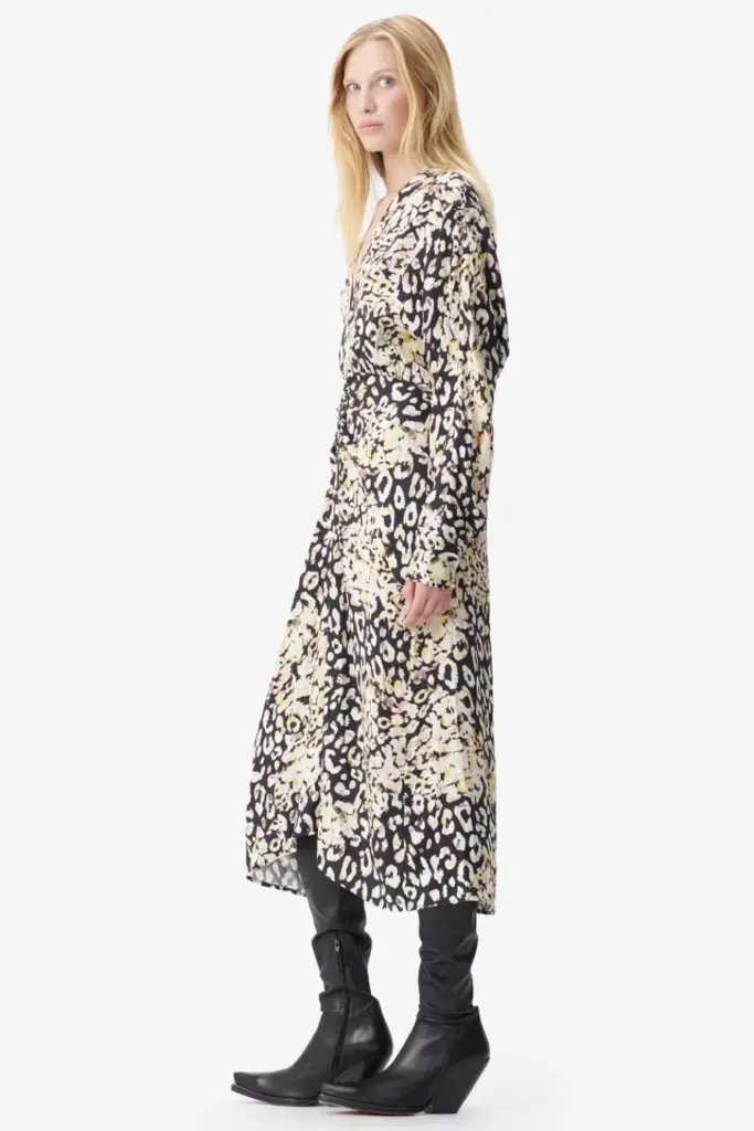 Lala Berlin Dress Diala Viscose Floral Leo