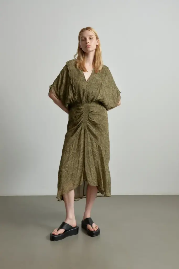 Lala Berlin Dress Dilyana viscose maze garden