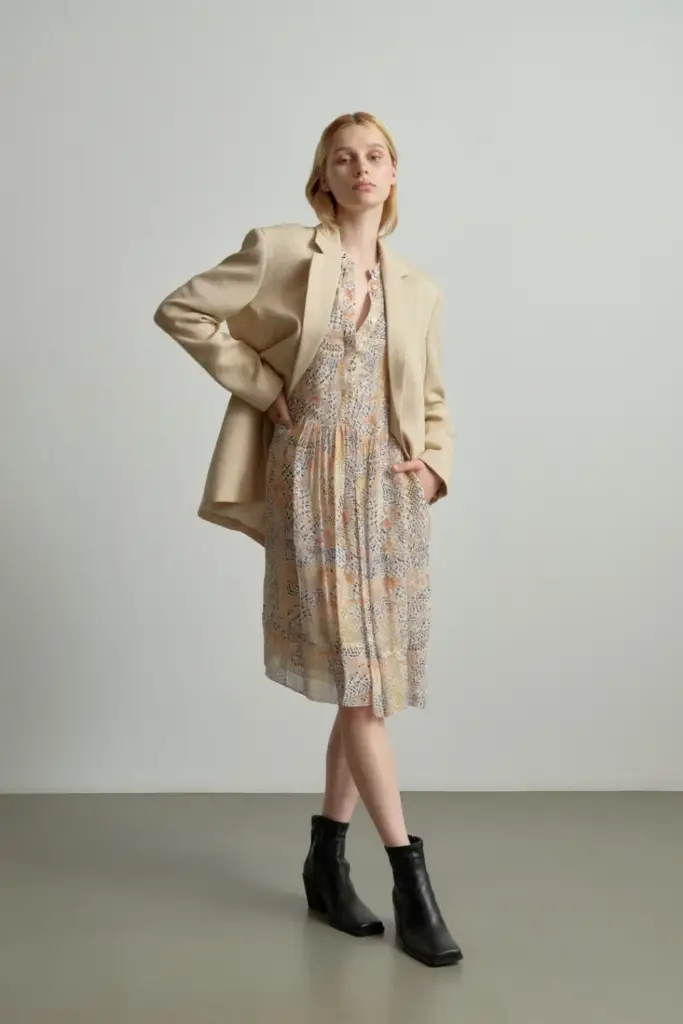 Lala Berlin Dress Dirka Viscose Heritage Garden