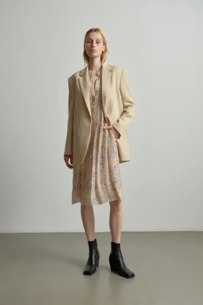 Lala Berlin Dress Dirka viscose heritage garden