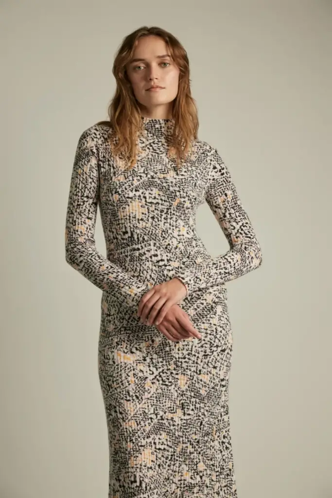 Lala Berlin Dress Kato Wool Heritage Garden