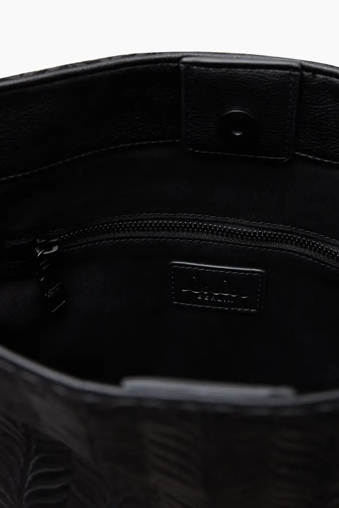 Lala Berlin Hobo Makis Canvas Embroidery Black