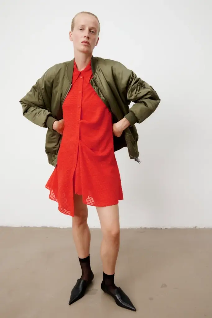 Lala Berlin Jacket Jalou Nylon Olive