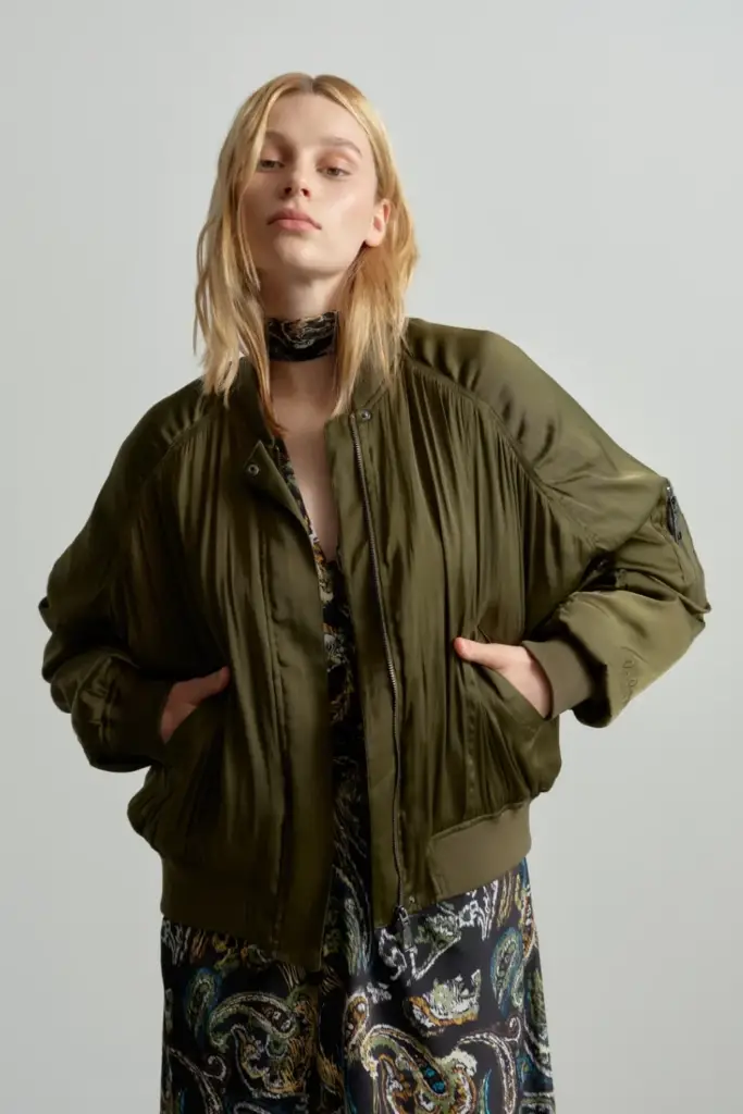 Lala Berlin Jacket Jordin polyester mix olive