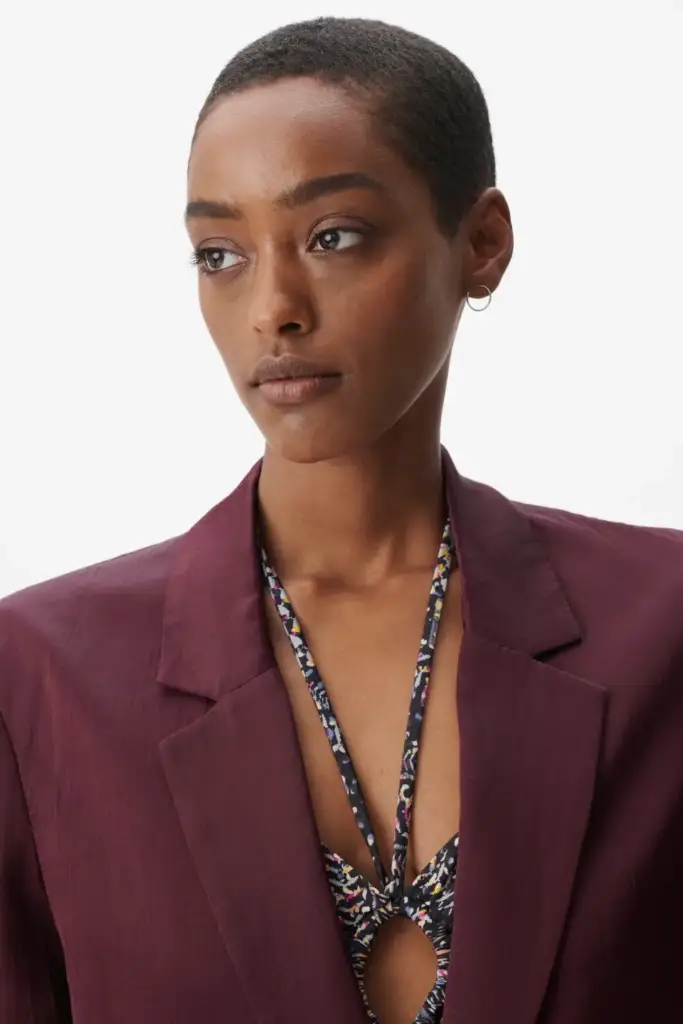 Lala Berlin Jacket Jupi Viscose/linen Blend Fudge