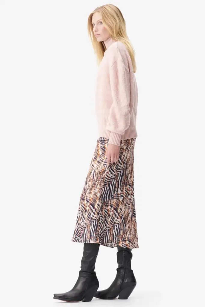 Lala Berlin Jumper Kaariyna Wool Mouline Rosewater