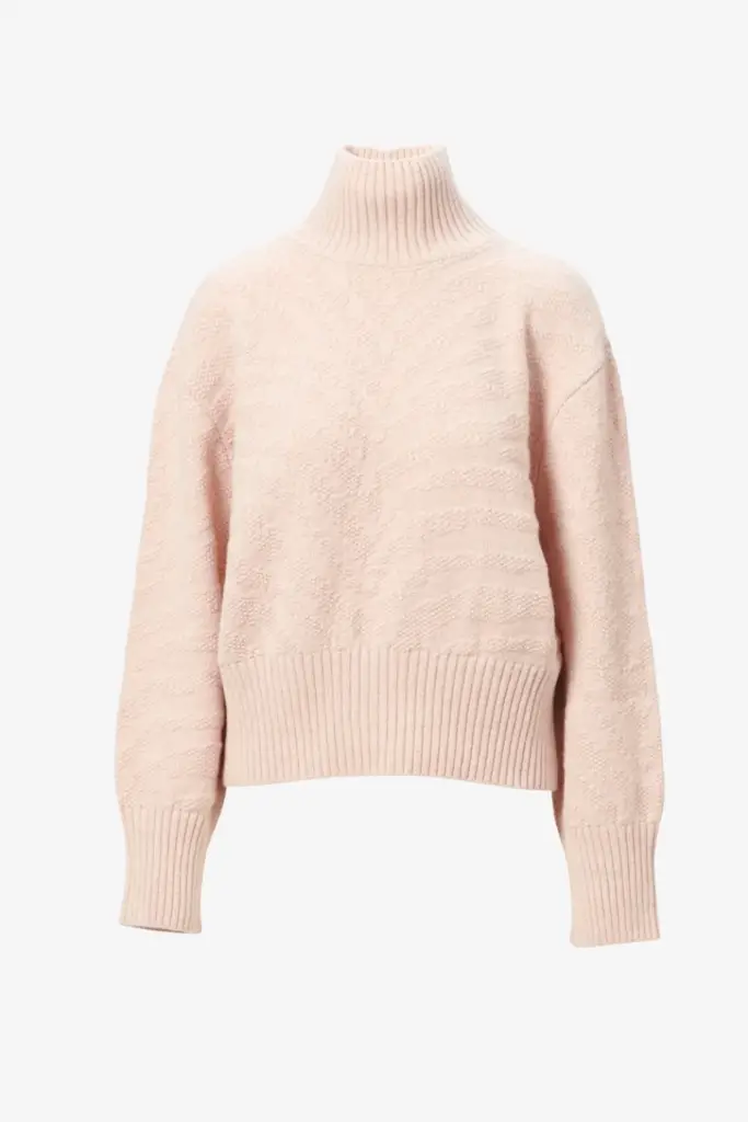 Lala Berlin Jumper Kaariyna Wool Mouline Rosewater