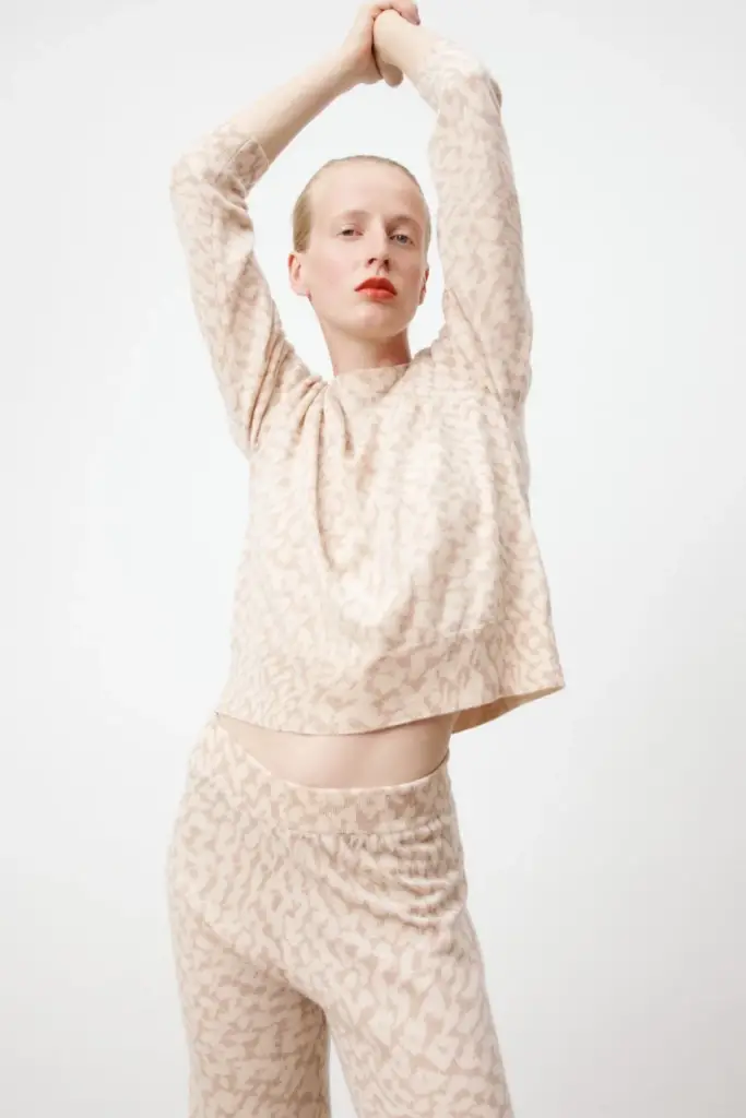 Lala Berlin Jumper Kactus Wool Mix Cream Heritage