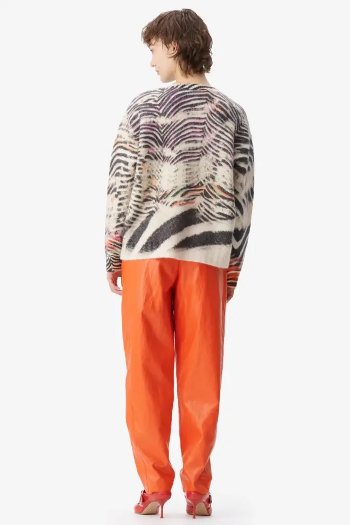 Lala Berlin Jumper Kacylito Wool Mix Zebra Shibori