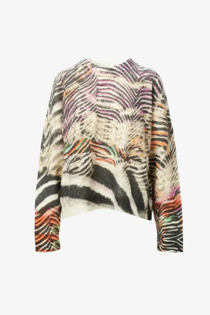 Lala Berlin Jumper Kacylito Wool Mix Zebra Shibori
