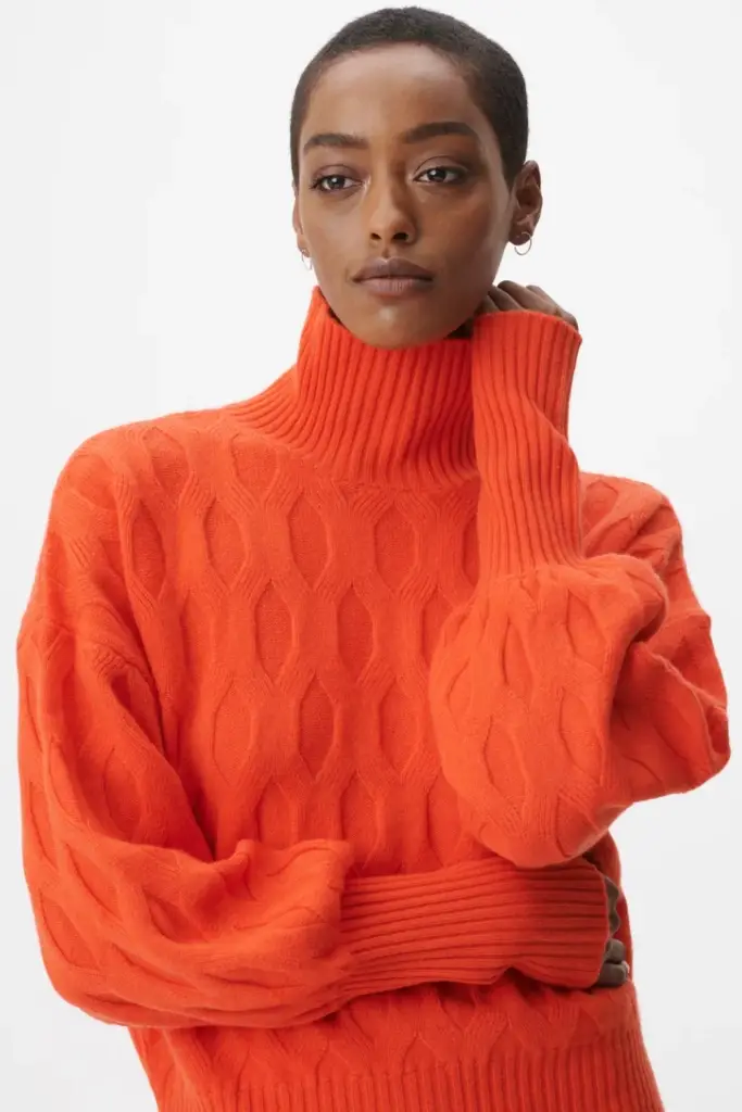 Lala Berlin Jumper Kaito Wool Mix Paprika