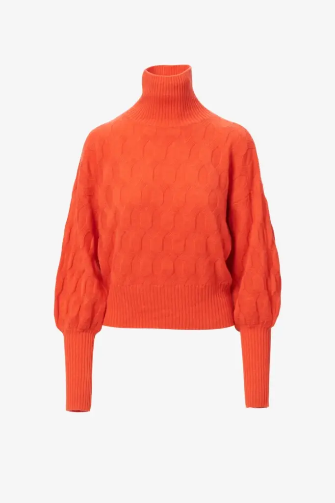 Lala Berlin Jumper Kaito Wool Mix Paprika