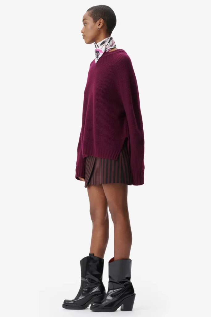 Lala Berlin Jumper Kaleva Wool Mix Fudge