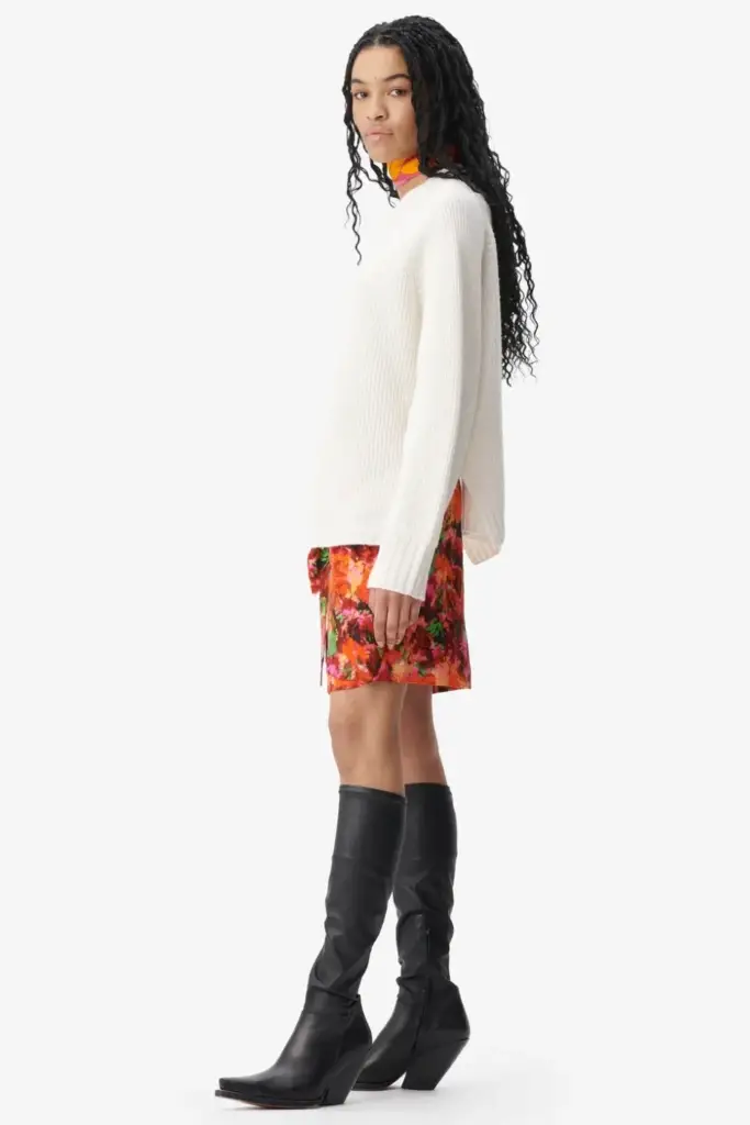 Lala Berlin Jumper Kaleva Wool Mix Vanilla