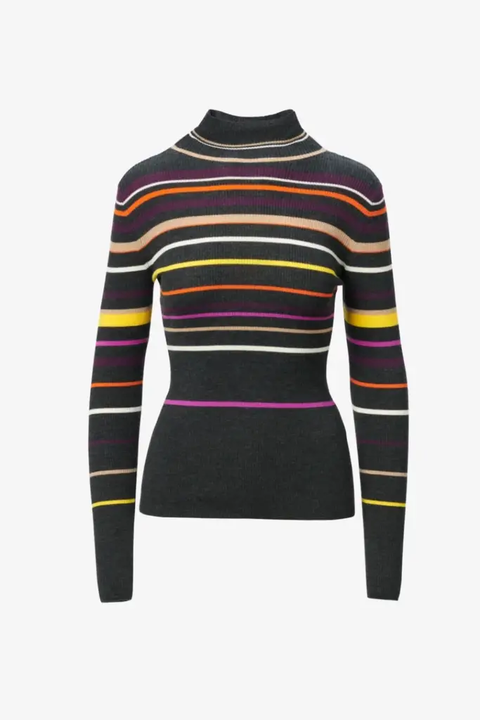 Lala Berlin Jumper Kallassa Wool Multicolor Stripe