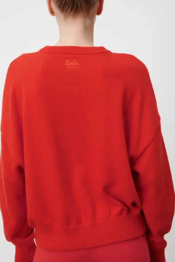 Lala Berlin Jumper Kira Cotton Mix Hot Orange