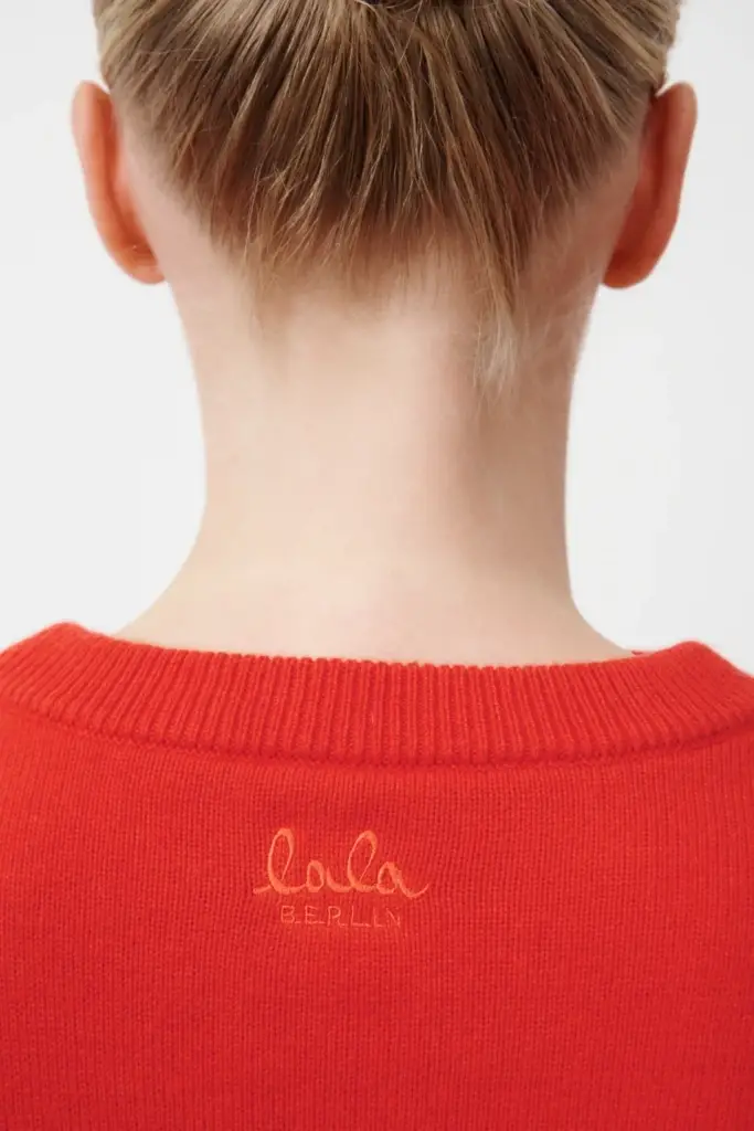 Lala Berlin Jumper Kira Cotton Mix Hot Orange