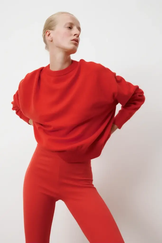 Lala Berlin Leggins Leonie Cotton Hot Orange