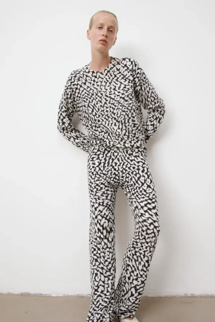 Lala Berlin Pants Kartos Wool Mix Swoosh Heritage