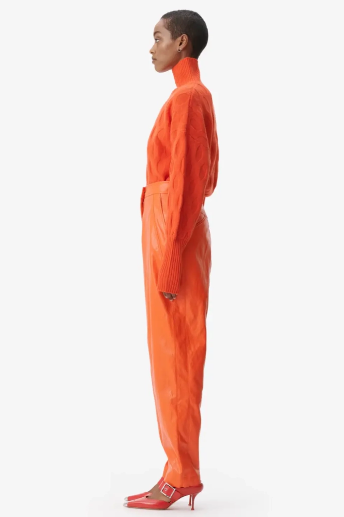 Lala Berlin Pants Paris Viscose Mix Paprika