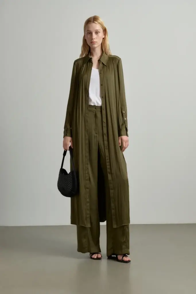 Lala Berlin Pants Pekka Polyester Mix Olive