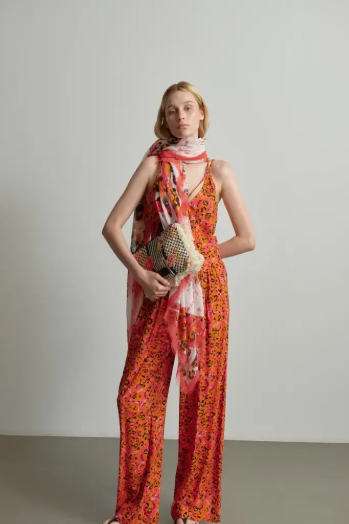 Lala Berlin Pants Perla Viscose Leo Pink