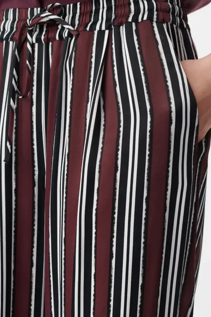 Lala Berlin Pants Perlo Viscose Shibori Stripe