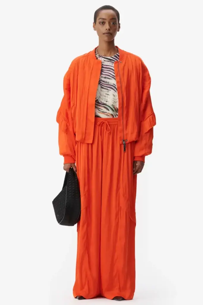 Lala Berlin Pants Perre Polyester Mix Paprika